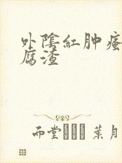 外阴红肿瘙痒豆腐渣封面