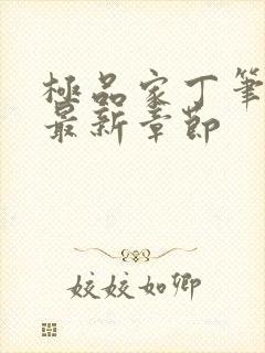 极品家丁笔趣阁最新章节