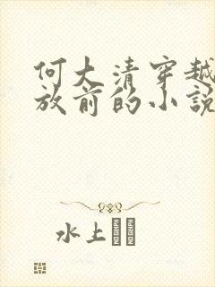 何大清穿越成解放前的小说