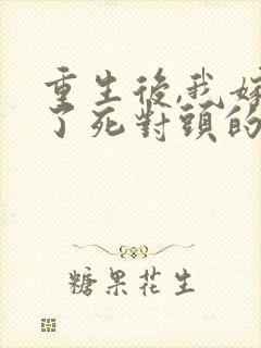 重生后,我嫁给了死对头的未婚夫全文封面