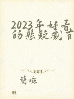 2023年好看的悬疑剧有哪些