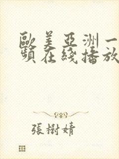 欧美亚洲一区视频在线播放