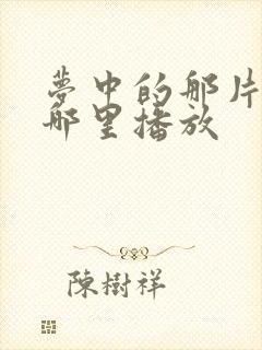 梦中的那片海在哪里播放