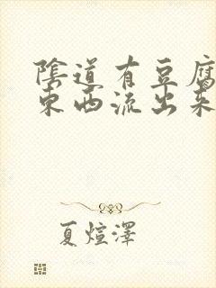 阴道有豆腐渣的东西流出来还痒