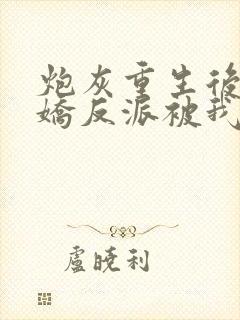 炮灰重生后,病娇反派被我撩哭了免费阅读封面