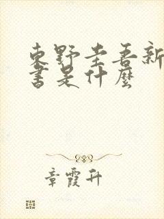 东野圭吾新出的书是什么