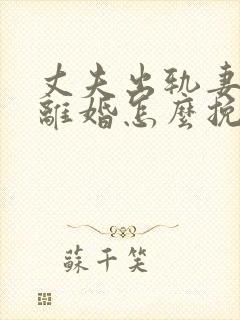 丈夫出轨妻子要离婚怎么挽回封面