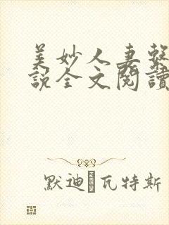 美妙人妻系列小说全文阅读