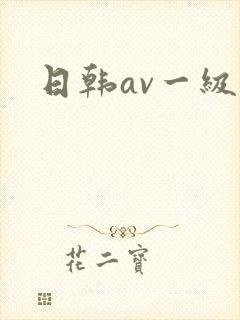 日韩av一级特