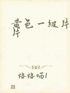 黄色一级片国产片