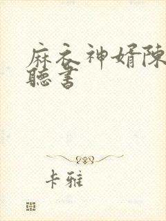 麻衣神婿陈黄皮听书封面