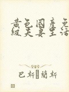 黄色国产免费一级夫妻生活片