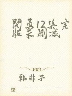 闵勇12集完整版未删减封面