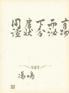 同房下面有豆腐渣状分泌物