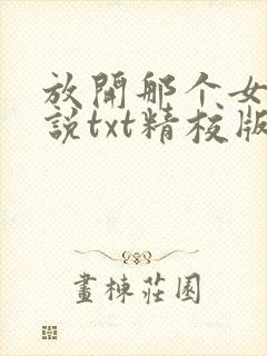 放开那个女巫小说txt精校版