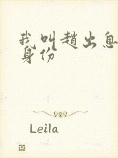 我叫赵出息徐林身份