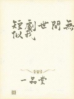 短剧世间无人再似我