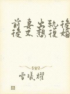 前妻出轨后离婚后又想复婚怎么办封面