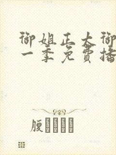 御姐正太御姐第一季免费播动漫