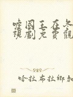 嘘国王在冬眠电视剧免费观看11