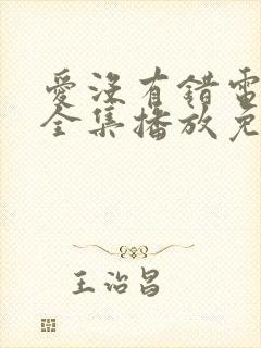 爱没有错电视剧全集播放免费