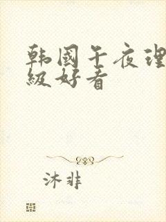 韩国午夜理伦三级好看封面