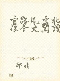 官路风云北冥有狼全文阅读