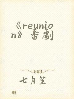 《reunion》番剧封面
