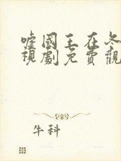 嘘国王在冬眠电视剧免费观看