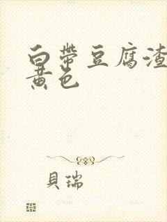 白带豆腐渣状淡黄色