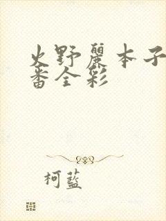 火野丽本子h里番全彩