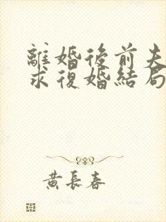 离婚后前夫哭着求复婚结局封面