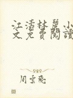 江涛林丽小说全文免费阅读最新章节封面