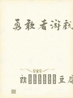 勇敢者游戏封面