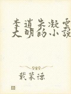 李逍朱凝云穿越大明的小说免费阅读