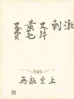 又黄又刺激的免费毛片封面