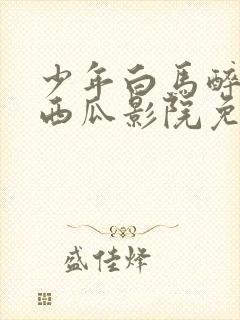 少年白马醉春风西瓜影院免费观看