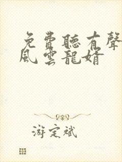 免费听有声小说风云龙婿