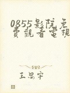 0855影院免费观看电视剧大全封面