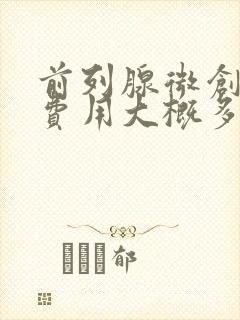 前列腺微创手术费用大概多少钱