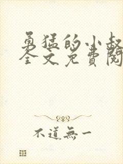 勇猛的小叔小说全文免费阅读