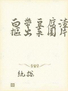 白带豆腐渣用手抠出来图片