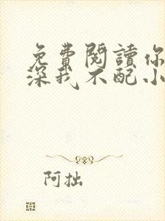 免费阅读你的情深我不配小说