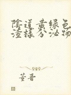 阴道黄绿色豆腐渣样分泌物