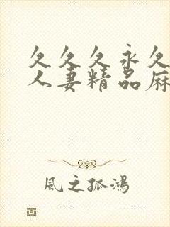 久久久永久久久人妻精品麻豆