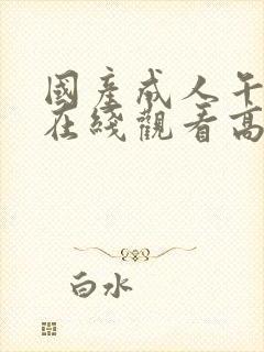 国产成人午夜片在线观看高清观看