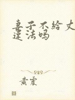 妻子不给丈夫钱违法吗