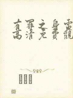 有罪之身电视剧高清免费观看封面