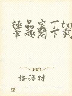 极品家丁txt笔趣阁下载