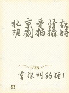 北京爱情故事电视剧拍摄时间